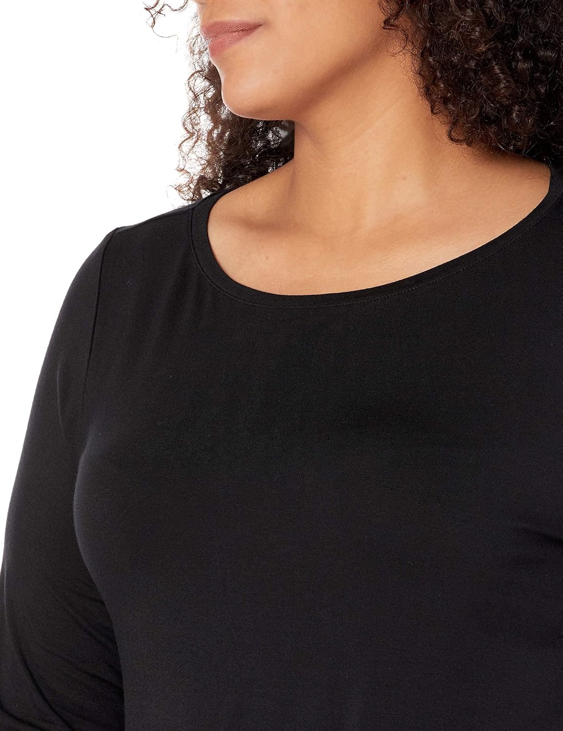 image:imageAmazon Essentials Womens 34 Sleeve BoatNeck Dress Available in Plus Size