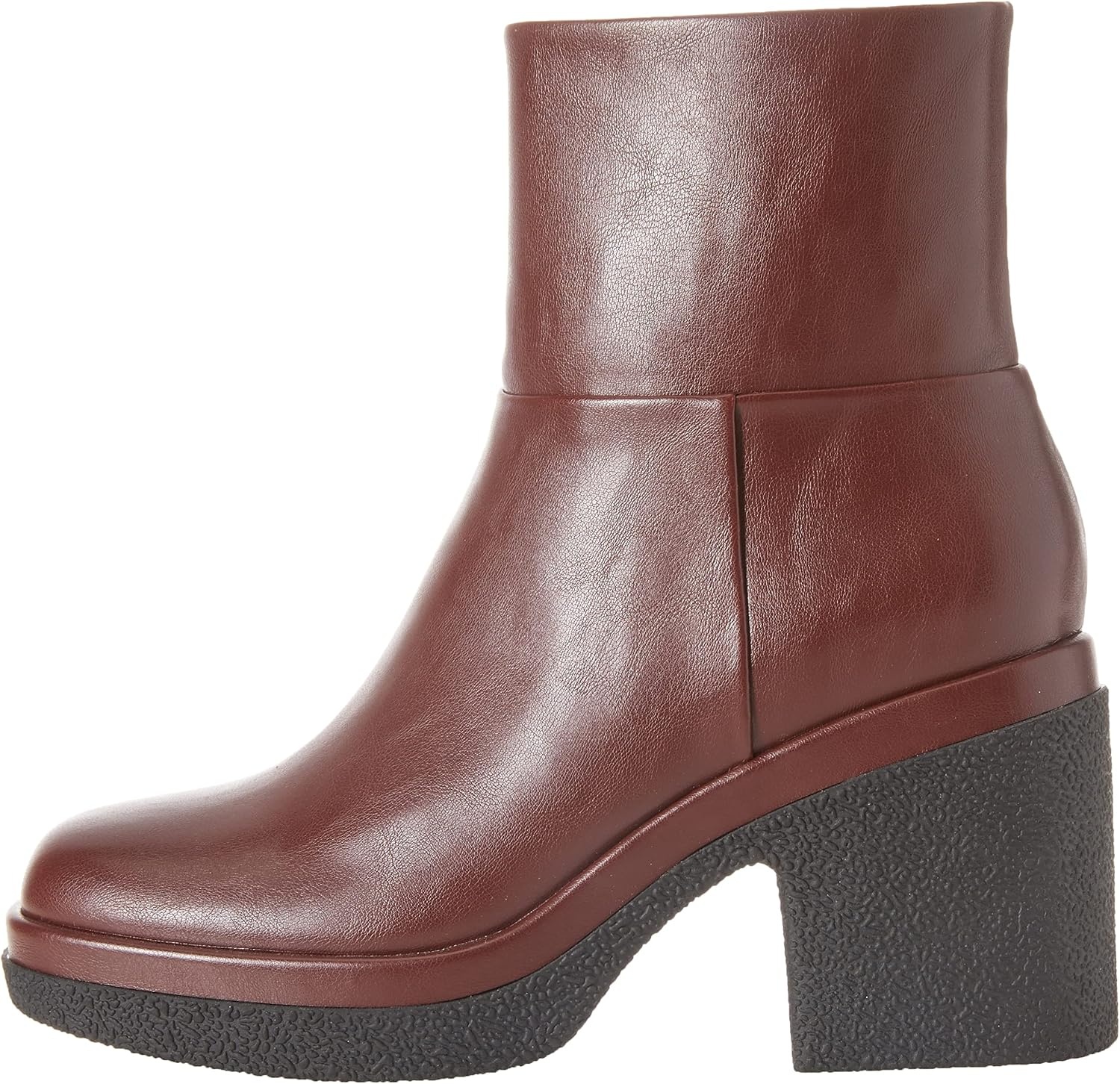 image:imageAmazon Essentials Womens Platform Ankle Boots with Square Toe Faux LeatherBlack Oxblood