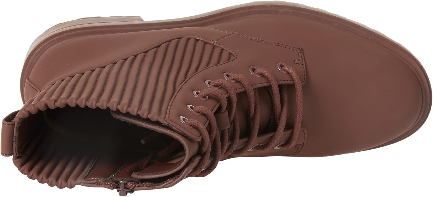 image:imageAmazon Essentials Womens Rubberized Combat Boot with Chunky OutsoleOxblood