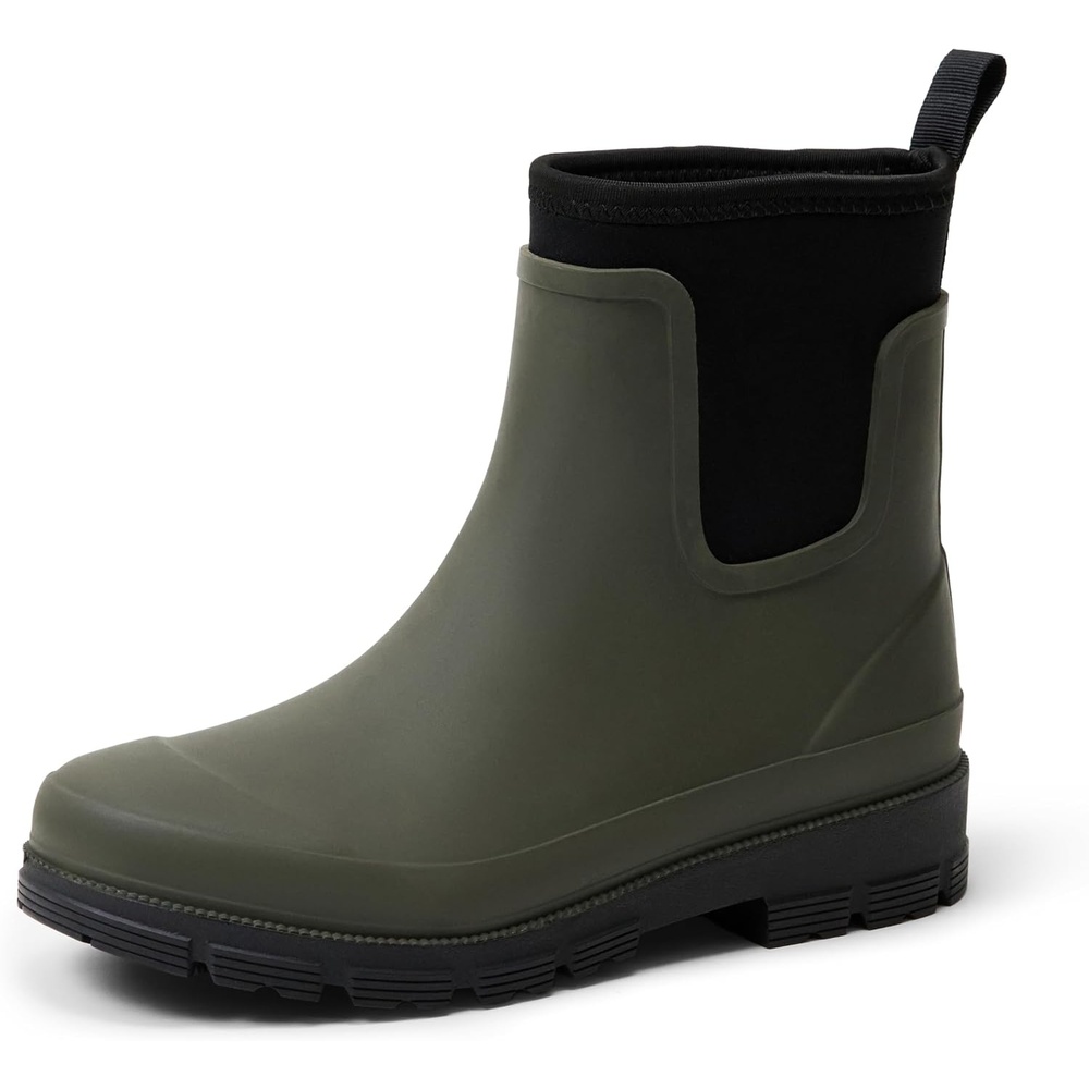 image:imageAmazon Essentials Womens Chelsea Ankle Rain BootOlive