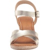 Amazon Essentials Women’s Espadrille Wedge Sandal with Adjustable Buckle, Elastic Strap(Gold)