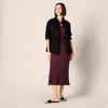 Amazon Essentials Women’s Regular Fit V-Neck Short Sleeve Midi Length T-Shirt Dress, Soft Viscose Stretch Jersey, Side Slits(Burgundy)