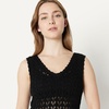 Amazon Essentials Women’s Regular-Fit Crochet Cover-Up Dress(Black)