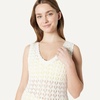 Amazon Essentials Women’s Regular-Fit Crochet Cover-Up Dress(Cream)