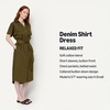 Amazon Essentials Women’s Relaxed-Fit Short Sleeve Button-Down Dress with Belt(Deep Brown)