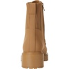Amazon Essentials Women’s Rubberized Combat Boot with Chunky Outsole(Dark Tan)
