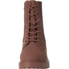 Amazon Essentials Women’s Rubberized Combat Boot with Chunky Outsole(Oxblood)