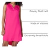 Amazon Essentials Women’s Sleeveless Woven A-line V Neck Shift Dress(Bright Pink)