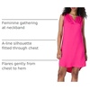 Amazon Essentials Women’s Sleeveless Woven A-line V Neck Shift Dress(Hot Pink)