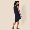 Amazon Essentials Women’s Sleeveless Woven A-line V Neck Shift Dress(Navy)
