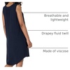 Amazon Essentials Women’s Sleeveless Woven A-line V Neck Shift Dress(Navy)