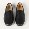 Amazon Essentials Women’s Soft Minimal Slip-On Loafer with Flexible Outsole(Black Faux Leather)