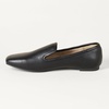 Amazon Essentials Women’s Soft Minimal Slip-On Loafer with Flexible Outsole(Black Faux Leather)