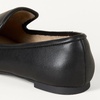 Amazon Essentials Women’s Soft Minimal Slip-On Loafer with Flexible Outsole(Black Faux Leather)