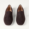 Amazon Essentials Women’s Soft Minimal Slip-On Loafer with Flexible Outsole(Dark Brown Faux Suede)