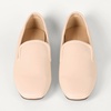 Amazon Essentials Women’s Soft Minimal Slip-On Loafer with Flexible Outsole(Pale Beige Faux Leather)