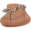 Amazon Essentials Women’s Thong Sandal(Black White Snake Print)