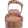 Amazon Essentials Women’s Two Band Ankle Strap Open Toe Flatform Sandal(Rose Leopard)