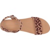 Amazon Essentials Women’s Two Band Ankle Strap Open Toe Flatform Sandal(Rose Leopard)
