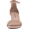 Amazon Essentials Women’s Two Strap Heeled Sandals with Adjustable Ankle Strap, Padded Memory Foam Insole(Beige)