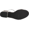 Amazon Essentials Women’s Two Strap Heeled Sandals with Adjustable Ankle Strap, Padded Memory Foam Insole(Black White Faux Snake Skin)