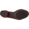 Amazon Essentials Women’s Two Strap Heeled Sandals with Adjustable Ankle Strap, Padded Memory Foam Insole(Bright Poppy Red)