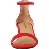 Amazon Essentials Women’s Two Strap Heeled Sandals with Adjustable Ankle Strap, Padded Memory Foam Insole(Bright Poppy Red)