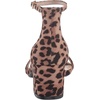 Amazon Essentials Women’s Two Strap Heeled Sandals with Adjustable Ankle Strap, Padded Memory Foam Insole(Leopard)