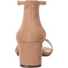 Amazon Essentials Women’s Two Strap Heeled Sandals with Adjustable Ankle Strap, Padded Memory Foam Insole(Tan)