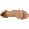 Amazon Essentials Women’s Two Strap Heeled Sandals with Adjustable Ankle Strap, Padded Memory Foam Insole(Tan)