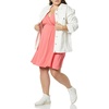 Amazon Essentials Women’s V Neck Elastic Waist Surplice Dress (Available in Plus Size)(Hot Pink)