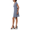 Amazon Essentials Women’s V Neck Elastic Waist Surplice Dress (Available in Plus Size)(Navy Animal Print)
