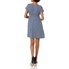 Amazon Essentials Women’s V Neck Elastic Waist Surplice Dress (Available in Plus Size)(Navy Animal Print)