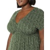 Amazon Essentials Women’s V Neck Elastic Waist Surplice Dress (Available in Plus Size)(Olive Dots)