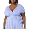 Amazon Essentials Women’s V Neck Elastic Waist Surplice Dress (Available in Plus Size)(Soft Violet)