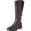 Amazon Essentials Women’s Knee High Riding Boot(Dark Brown)