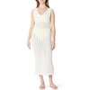 Amazon Essentials Women’s Regular-Fit Crochet Cover-Up Dress(Cream)