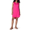 Amazon Essentials Women’s Sleeveless Woven A-line V Neck Shift Dress(Hot Pink)
