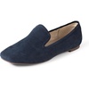 Amazon Essentials Women’s Soft Minimal Slip-On Loafer with Flexible Outsole(Navy Faux Suede)