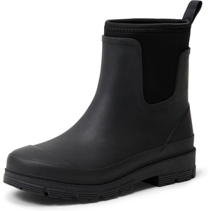 Amazon Essentials Women’s Chelsea Ankle Rain Boot(Black)