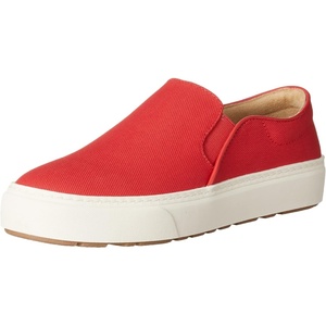 Amazon Essentials Women’s Comfortable Slip-on Sneakers(Red)