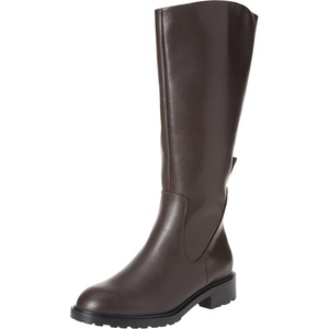 Amazon Essentials Women’s Knee High Riding Boot(Dark Brown)