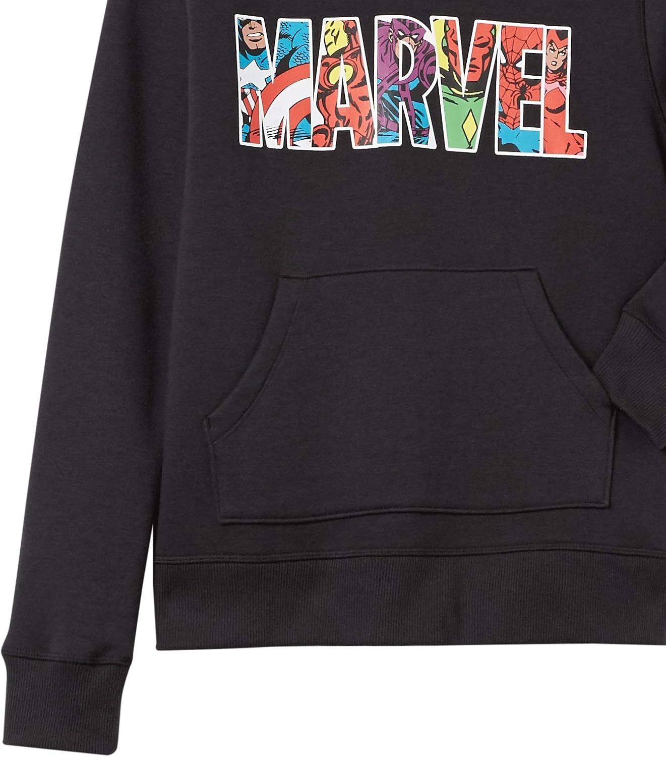 image:imageAmazon Essentials Disney Marvel Star Wars Princess Womens Fleece Hooded Pullover Sweatshirts Available in Plus SizeMarvel Character Logo