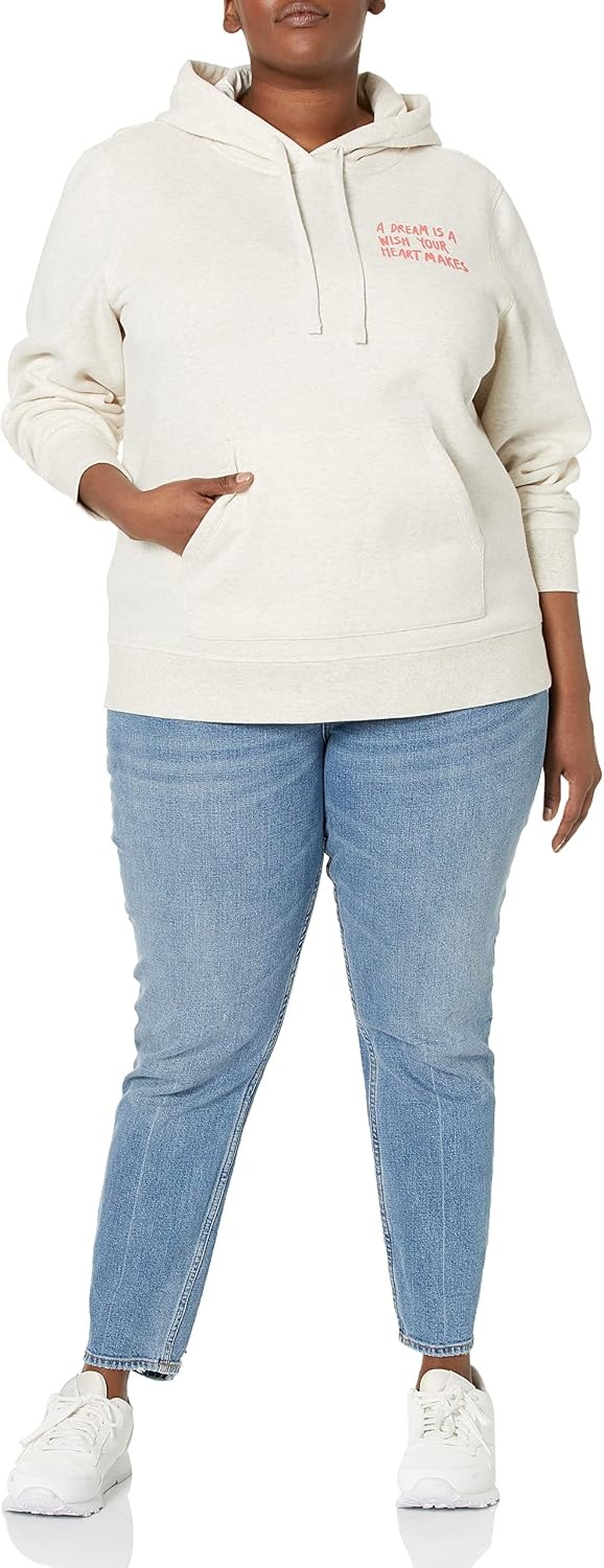 image:imageAmazon Essentials Disney Marvel Star Wars Princess Womens Fleece Hooded Pullover Sweatshirts Available in Plus SizePrincess Wish