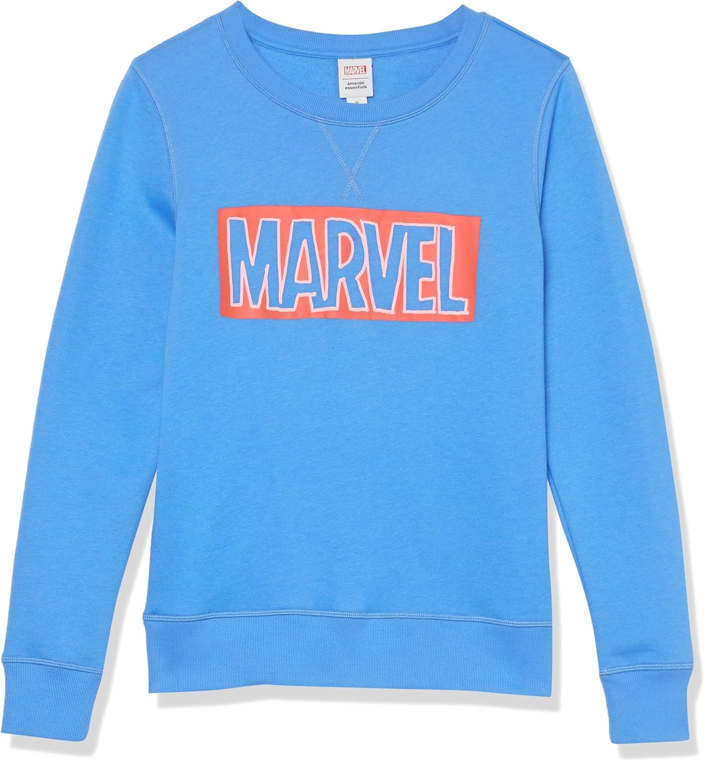 image:imageAmazon Essentials Disney Marvel Star Wars Princess Womens Long Sleeve Fleece Crew SweatshirtsMarvel Logo