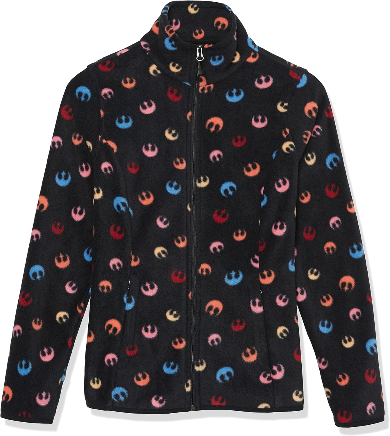 image:imageAmazon Essentials Disney Marvel Star Wars Princess Womens Long Sleeve Polar Fleece FullZip Mock Outerwear JacketStar Wars Rebel