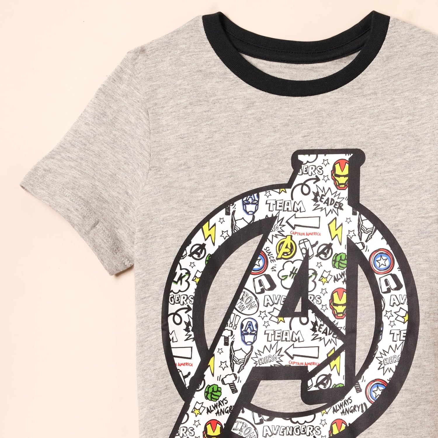 image:imageAmazon Essentials Disney Marvel Star Wars Boys and Toddlers ShortSleeve TShirts4pack Marvel Power