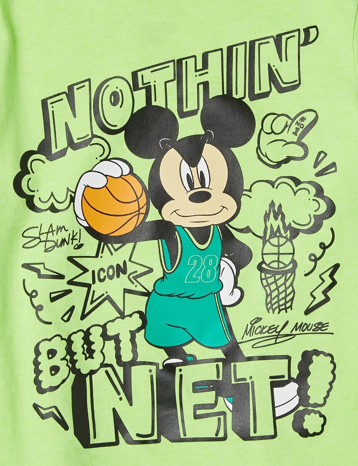 image:imageAmazon Essentials Disney Marvel Star Wars Boys and Toddlers ShortSleeve TShirtsMickey Basketball