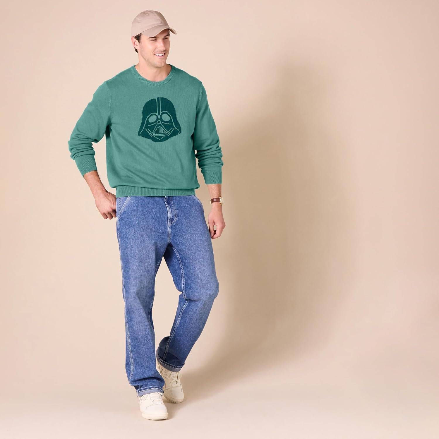 image:imageAmazon Essentials Disney Marvel Star Wars Mens Crewneck Pullover SweatersStar Wars Vader