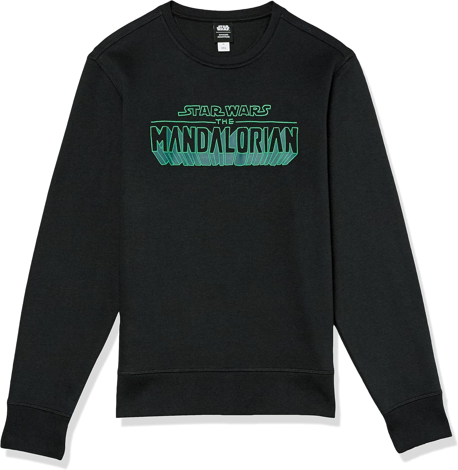 image:imageAmazon Essentials Disney Marvel Star Wars Mens Fleece Crewneck SweatshirtStar Wars Mando